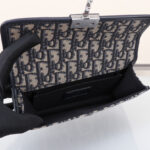 Christian Dior 30 Montaigne East-West Bag with Chain Dark Blue